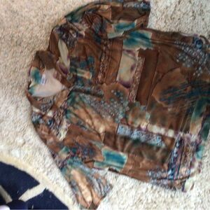 Women's Multicolor Patterned Top